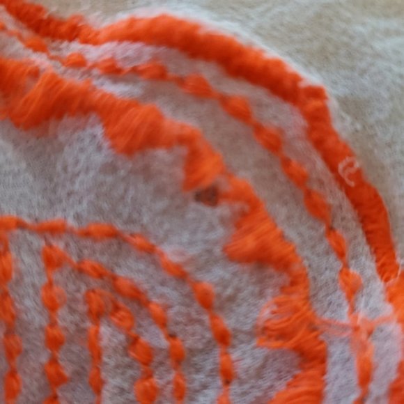 Plenty by Tracy Reese 100% Silk Sheer & Neon Embroidery Bell Sleeve - Picture 8 of 9